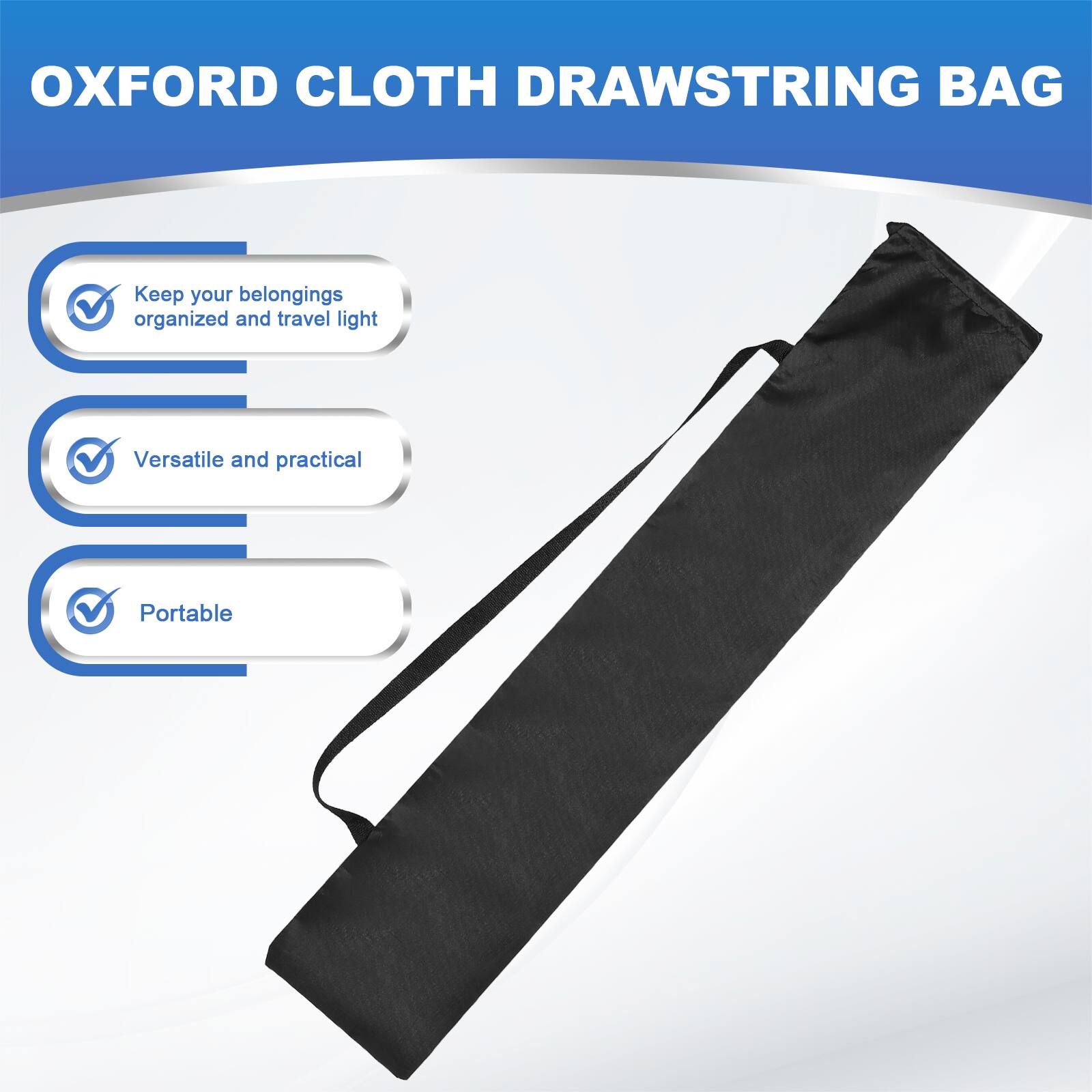 OXFORD CLOTH DRAWSTRING BAG

- Keep your belongings organized and travel light
- Versatile and practical
- Portable