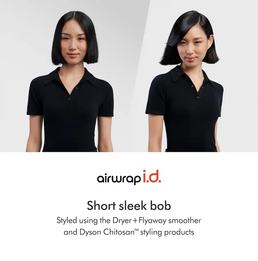 Dyson airwrap i. D. Multi-styler and dryer for straight+wavy hair - jasper plum hs08 16 airwrap i.d. Short sleek bob Styled using the Dryer + Flyaway smoother and Dyson ChitosanT styling products