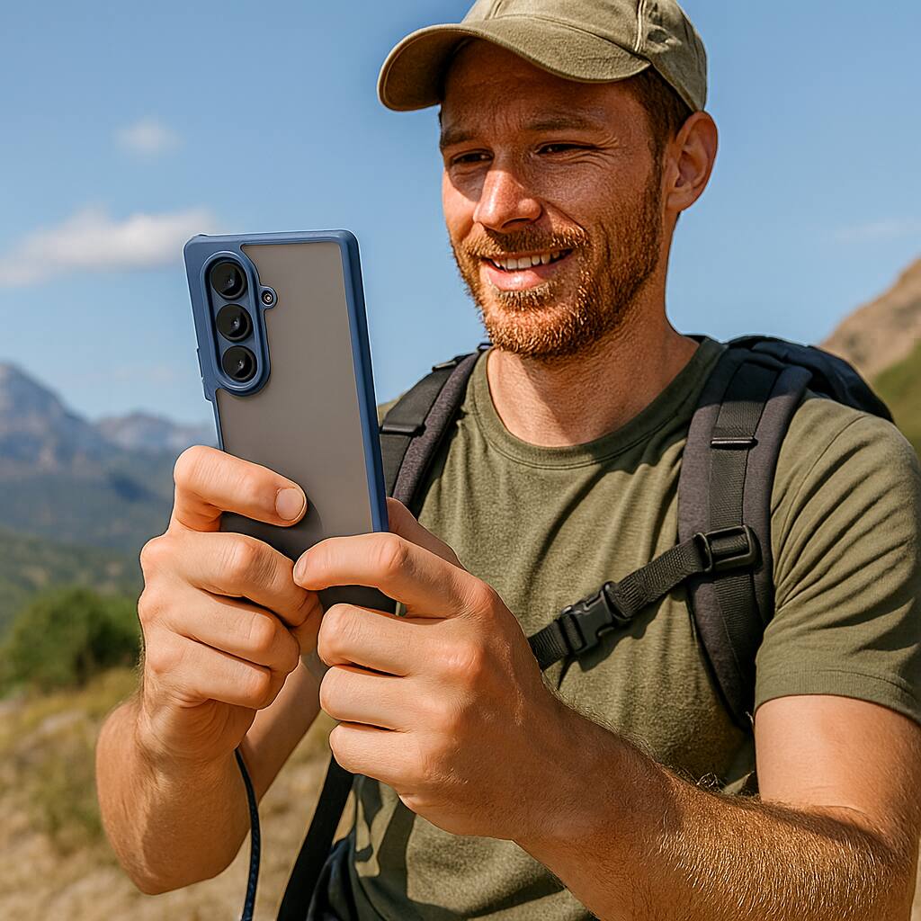 Alt View 6. Sahara - Venture Series Matte Case for Samsung Galaxy Z Fold7 - Night Sky Blue.