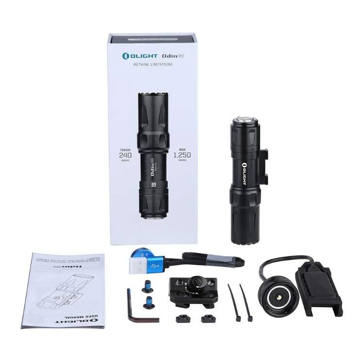 1 OLIGHT Odin RETHINK LIMITATIONS THROW 240 metan Odini MAX 1.250 - OOLIGHT ....- MANUAL H3SA BLIGHT