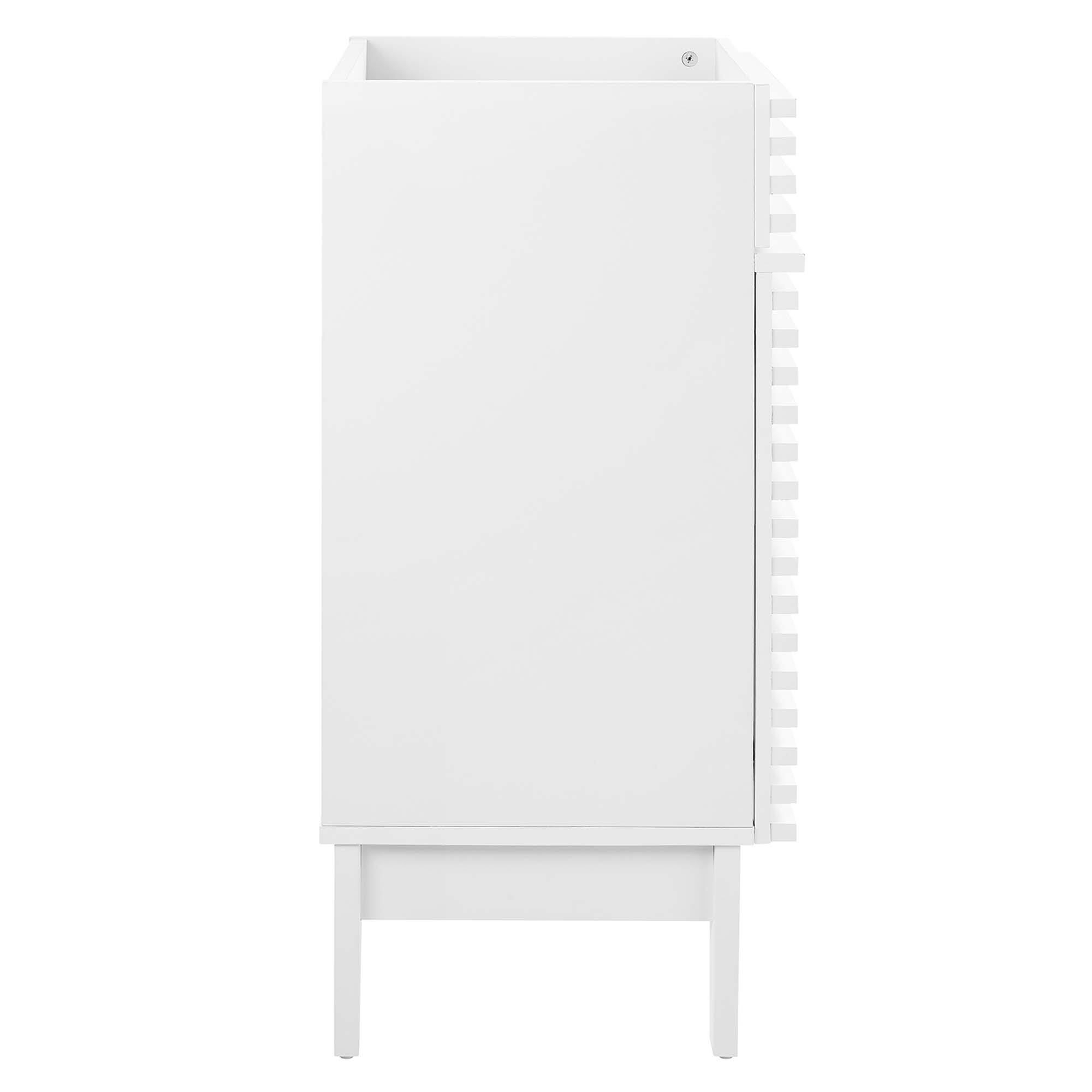 Alt View 1. Modway - Render 18" and 24" Bathroom Cabinets Basin Not Included - White.