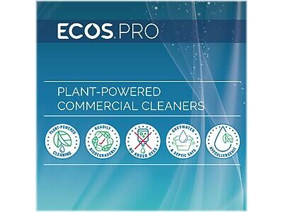 ECOS PRO  
PLANT-POWERED COMMERCIAL CLEANERS  

- PLANT-POWERED CLEANING  
- READILY BIODEGRADABLE  
- NO ADDED DYES  
- GREYWATER SAFE  
- SEPTIC SAFE  
- HYPOALLERGENIC