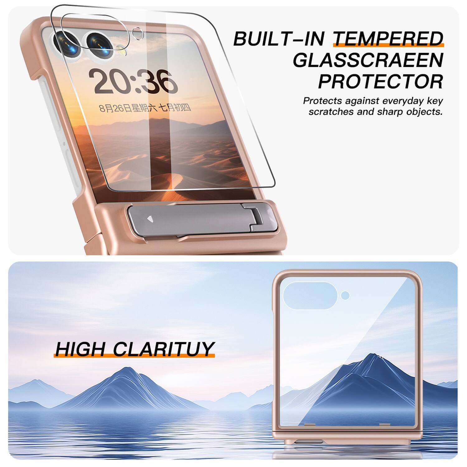 20:36  
8月26日 星期六 七月初四  

BUILT-IN TEMPERED GLASS SCREEN PROTECTOR  
Protects against everyday key scratches and sharp objects.  

HIGH CLARITY