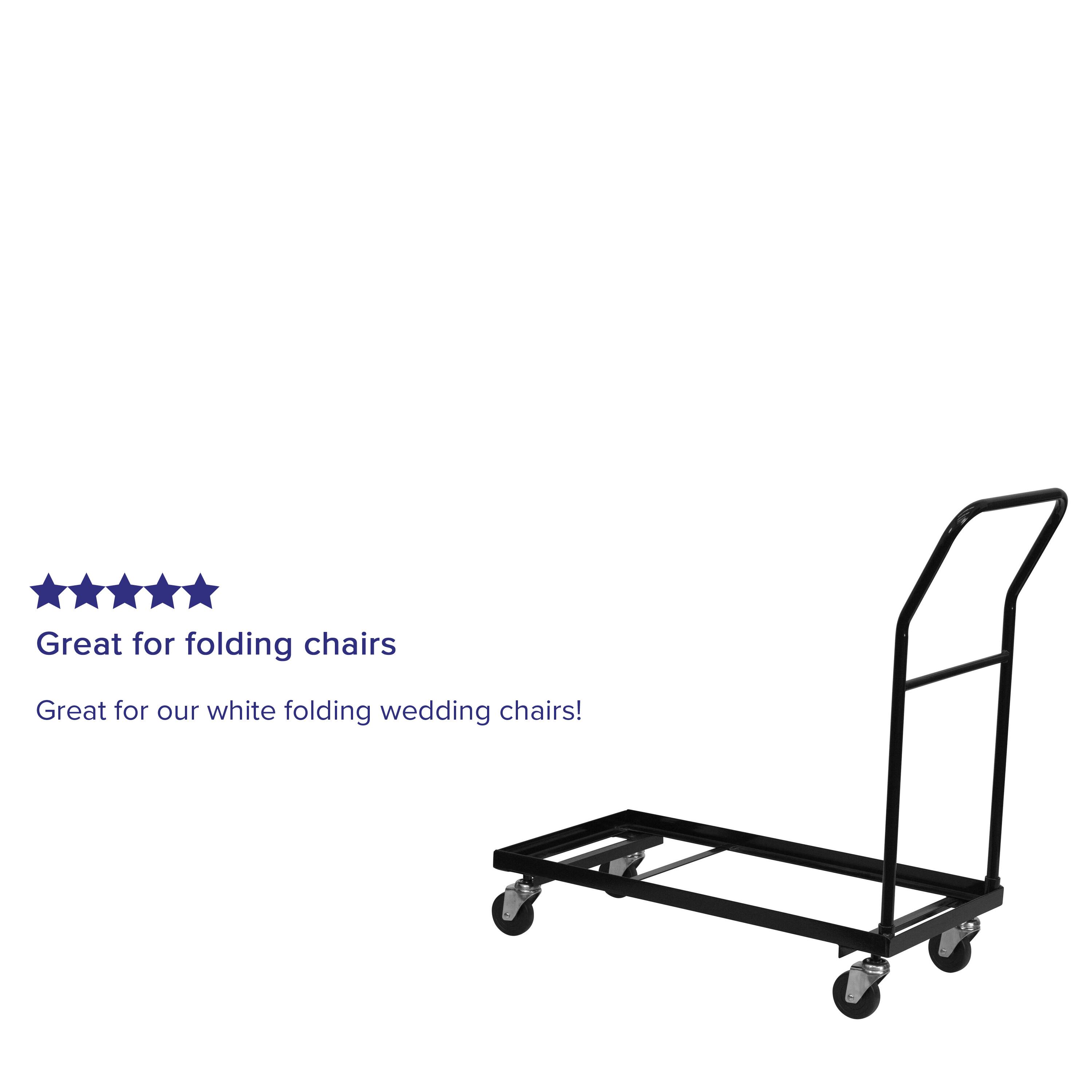 Great for folding chairs  
Great for our white folding wedding chairs!