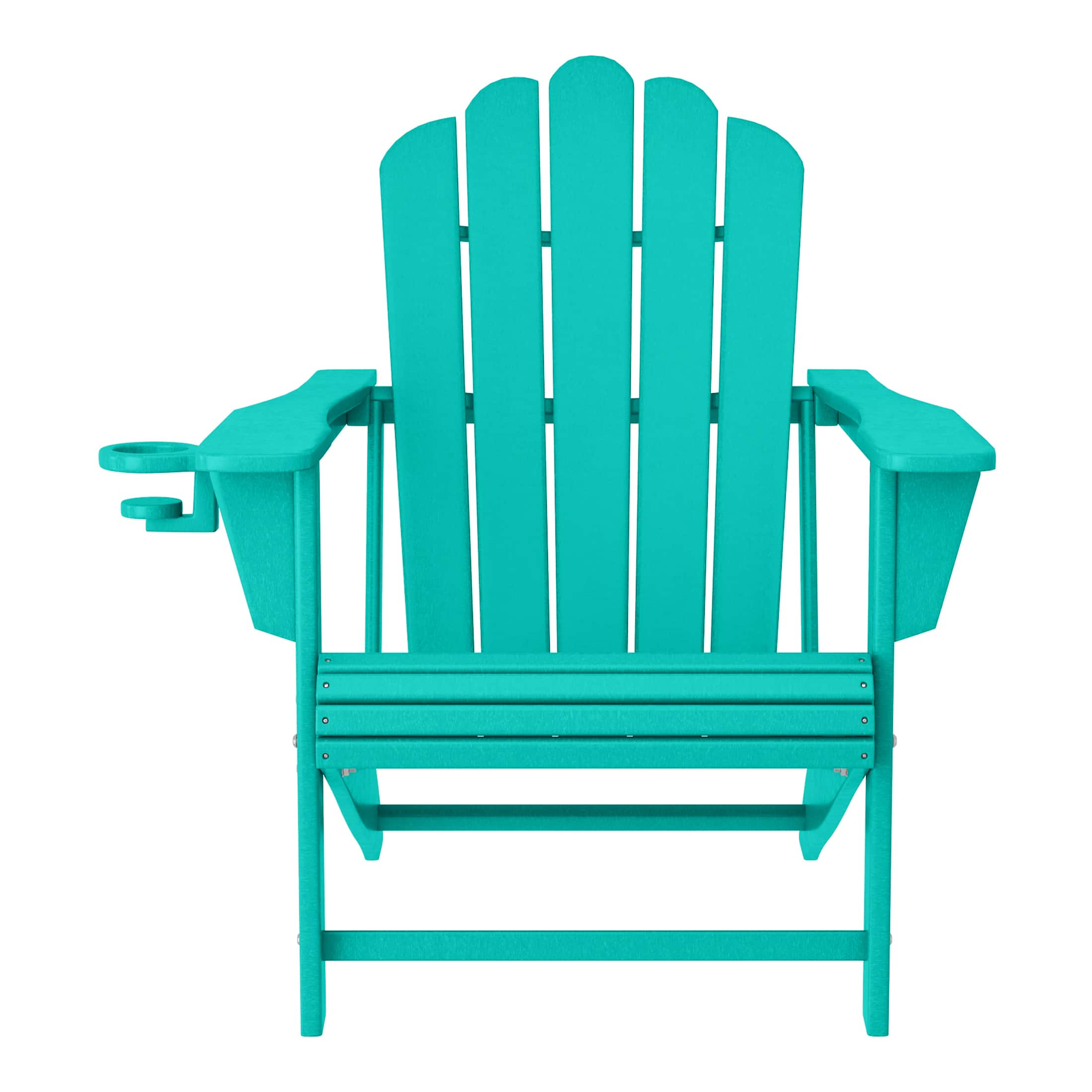 WestinTrends - Highland Outdoor Patio HDPE Adirondack Chair With Cup Holder - Turquoise price history on PriceWatchPro