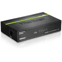 Trendnet - 5-Port Mini Gigabit Switch, TEG-S50g, GREENnet Technology, NDAA + TAA Compliant, Desktop Metal Ethernet Network - Unknown