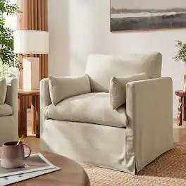 Wellfleet Slipcovered -Blend Armchair by Modway - Linen