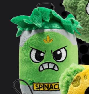 Alt View 1. Kidrobot - Yukky World 3" Plush: Leif Spinach - Green.