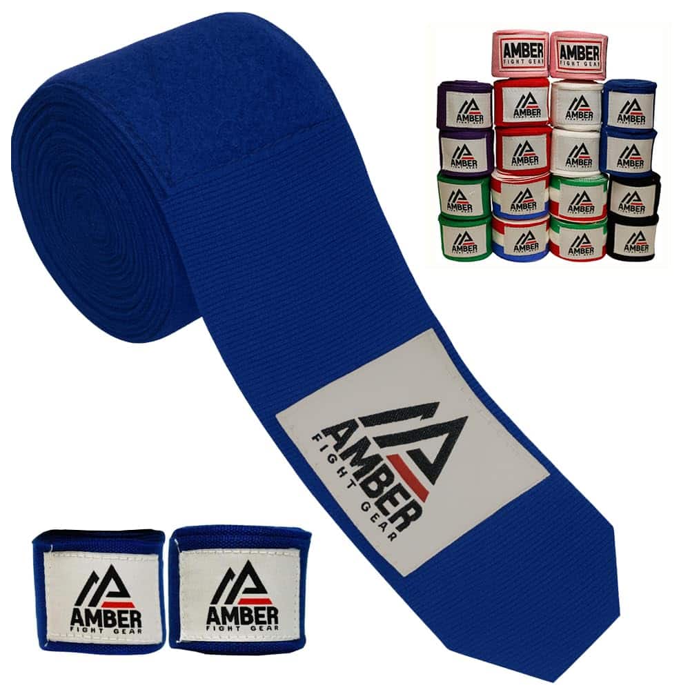 "Amber Sporting Goods - Amber Fight Gear Semi Elastic 180"" Handwraps, Boxing/Kickboxing/MMA, Pair - Blue" price history on PriceWatchPro