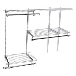 RubberMaid - Configuration 3-6 Feet Custom DIY Closet Storage Organizer Kit - White