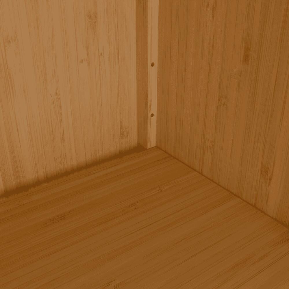 Alt View 2. Kadyn - 41 Inch multi-scene use large capacity single door locker with one shelf - Brown.