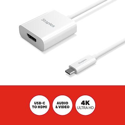 Staples USB-C to HDMI Audio & Video 4K Ultra HD