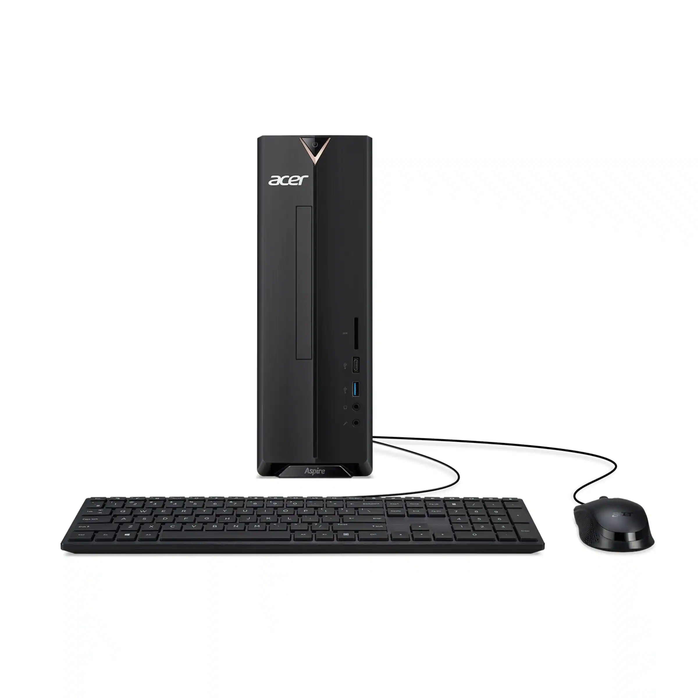 Acer - Aspire Desktop- Intel Celeron N4505 -8GB Memory- 512GB SSD - Black