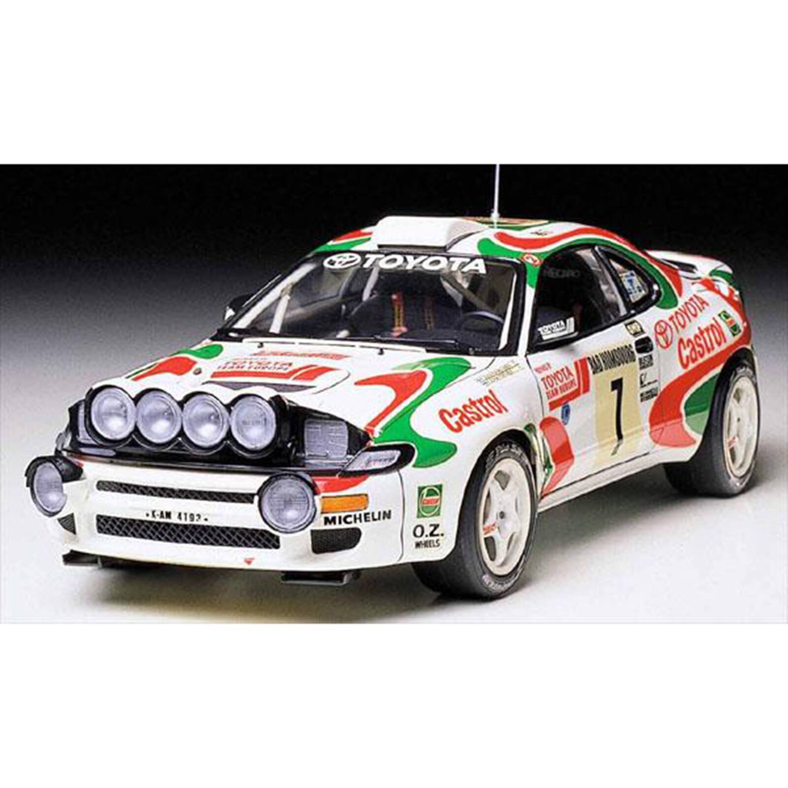 K.AM 4192-  
TOYOTA D  
Castrol TOYOTA TOYOTA BOODOMINIAL  
Castrol 1  
MICHELIN 0.Z. WHEELS
