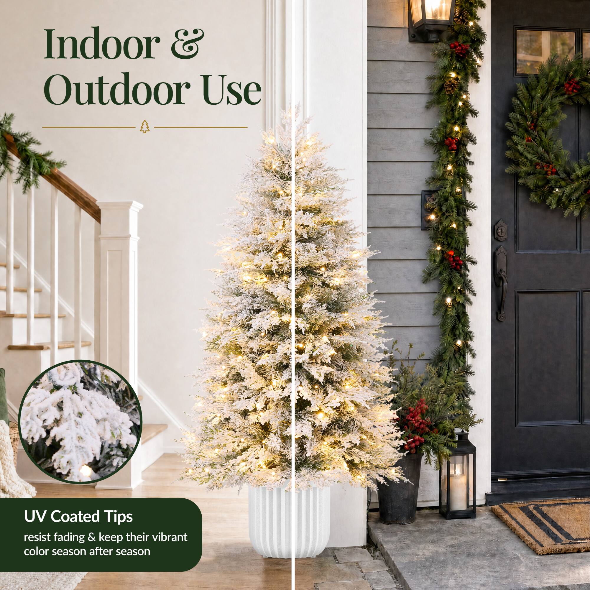 Indoor & Outdoor Use

UV Coated Tips resist fading & keep their vibrant color season after season