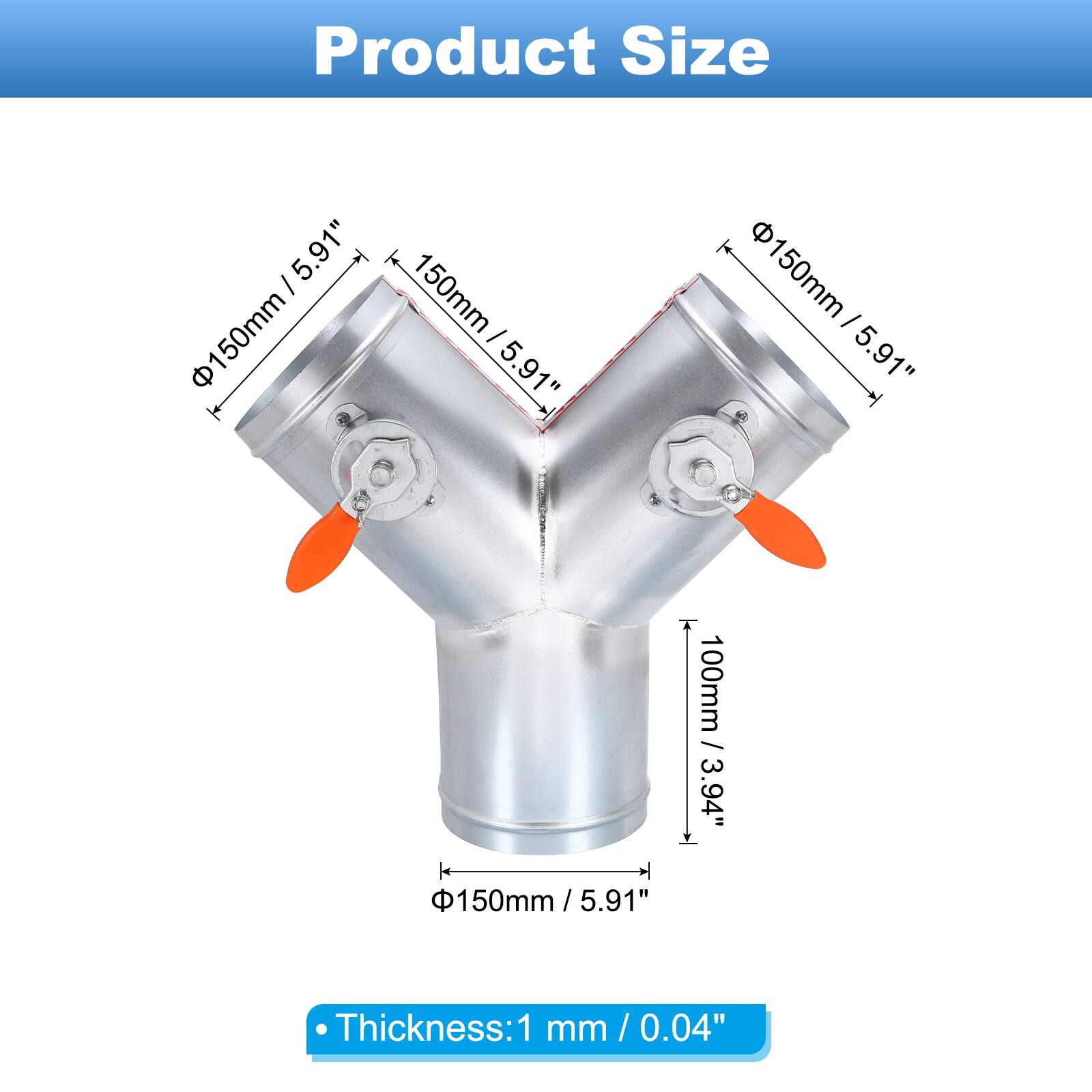 Product Size

- 150mm / 5.91"
- 100mm / 3.94"
- Thickness: 1 mm / 0.04"