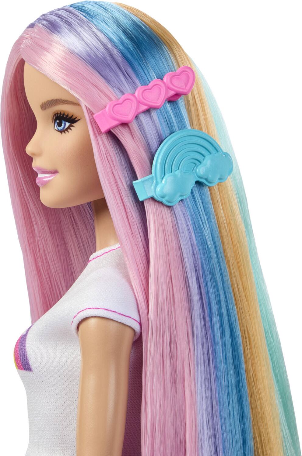 Alt View 4. Mattel - Mattel - Rainbow Sparkle Hair Barbie Doll   - COLLECTIBLES - Multicolor.