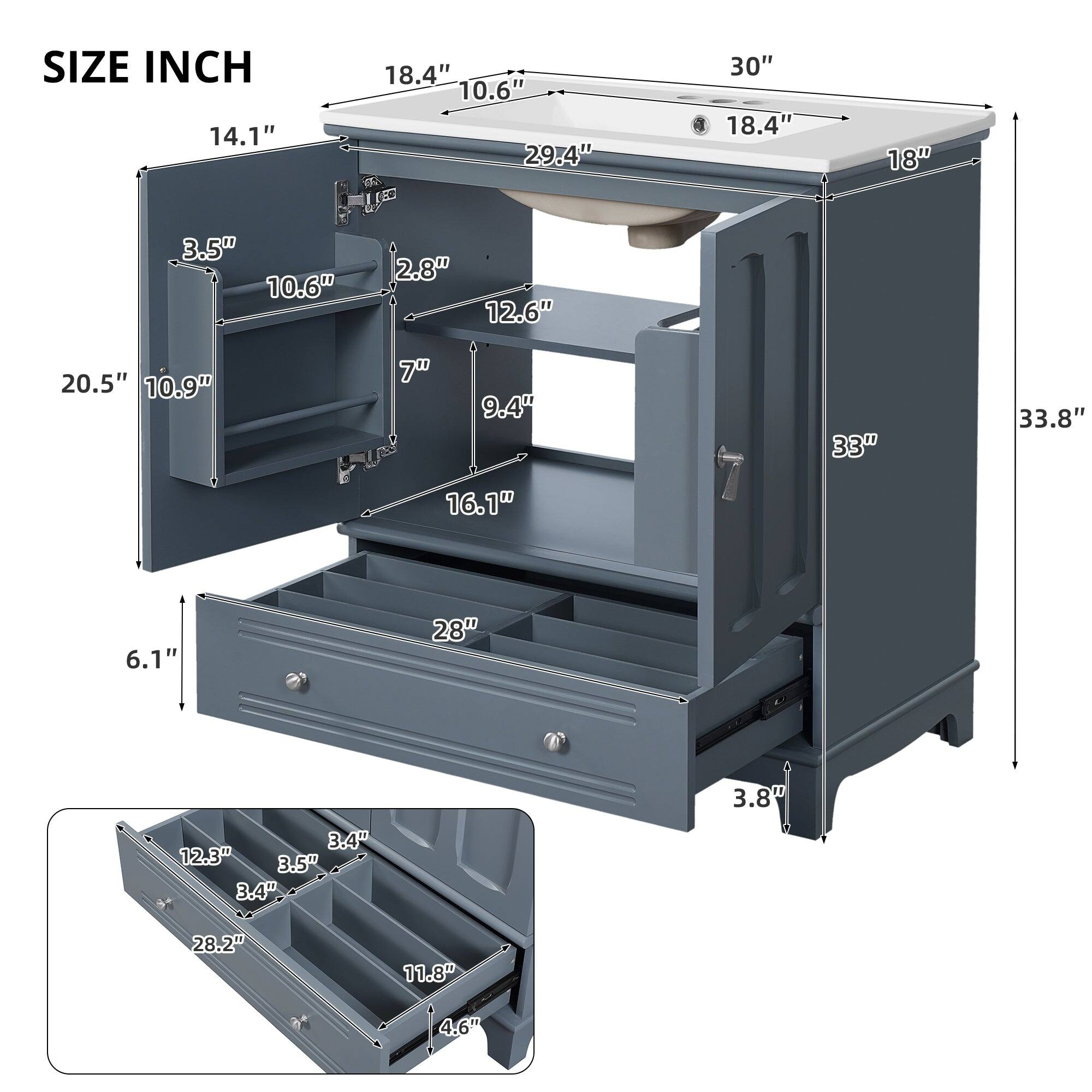 SIZE INCH

- 18.4"
- 10.6"
- 14.1"
- 29.4"
- 3.5"
- 2.8"
- 10.6"
- 12.6"
- 30"
- 18.4"
- 18"
- 20.5"
- 10.9"
- 7"
- 9.4"
- 33"
- 33.8"
- 16.1"
- 6.1"
- 28"
- 3.8"
- 3.4"
- 12.3"
- 3.5"
- 3.4"
- 28.2"
- 11.8"
- 4.6"