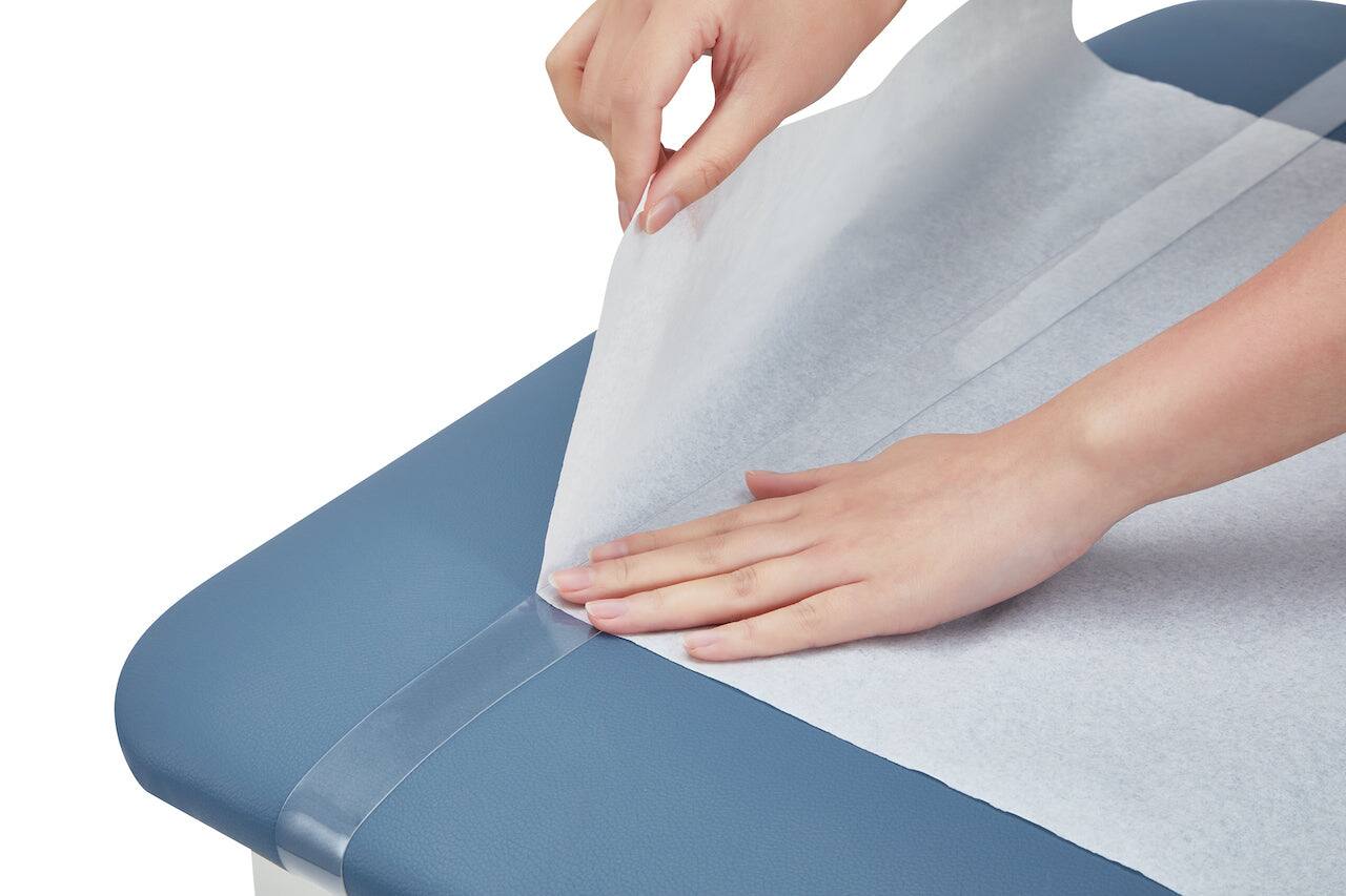 Alt View 8. Viva Comfort - Durable Medical Paper Roll Smooth Exam Table Paper, 18” x 225’ - White.