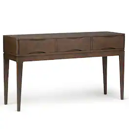 Simpli Home - Harper Console Sofa Table - Walnut Brown