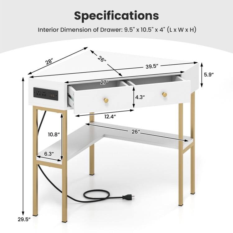 Specifications  
Interior Dimension of Drawer: 9.5" x 10.5" x 4" (L x W x H)  
28" x 26" x 27"  
39.5" x 5.9"  
4.3" x 12.4" x 10.8"  
26" x 6.3" x 29.5"