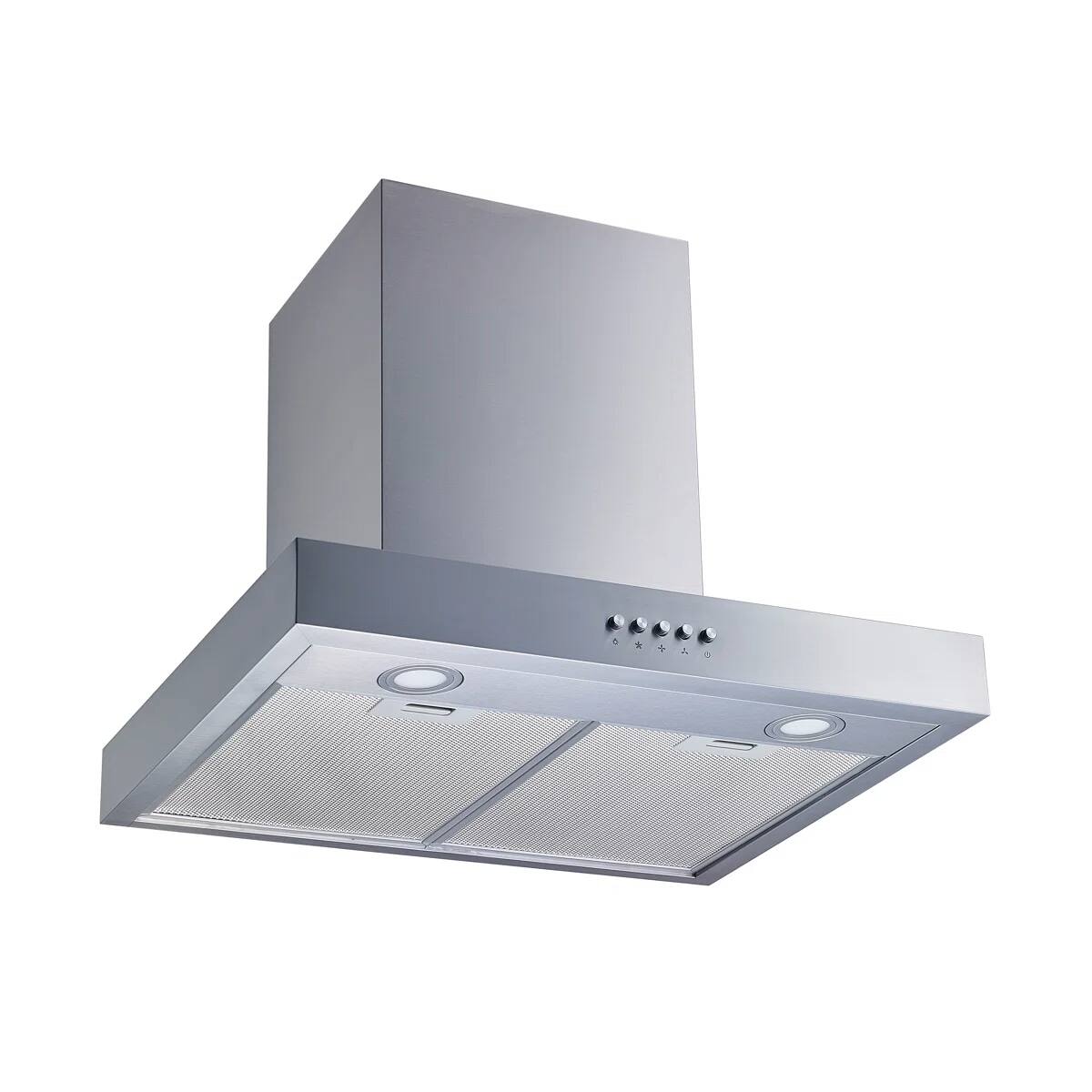 Left. Winflo - Winflo 36 inch Convertible 300-CFM Stainless steel Wall-Mounted Range Hood - Stainless Steel.