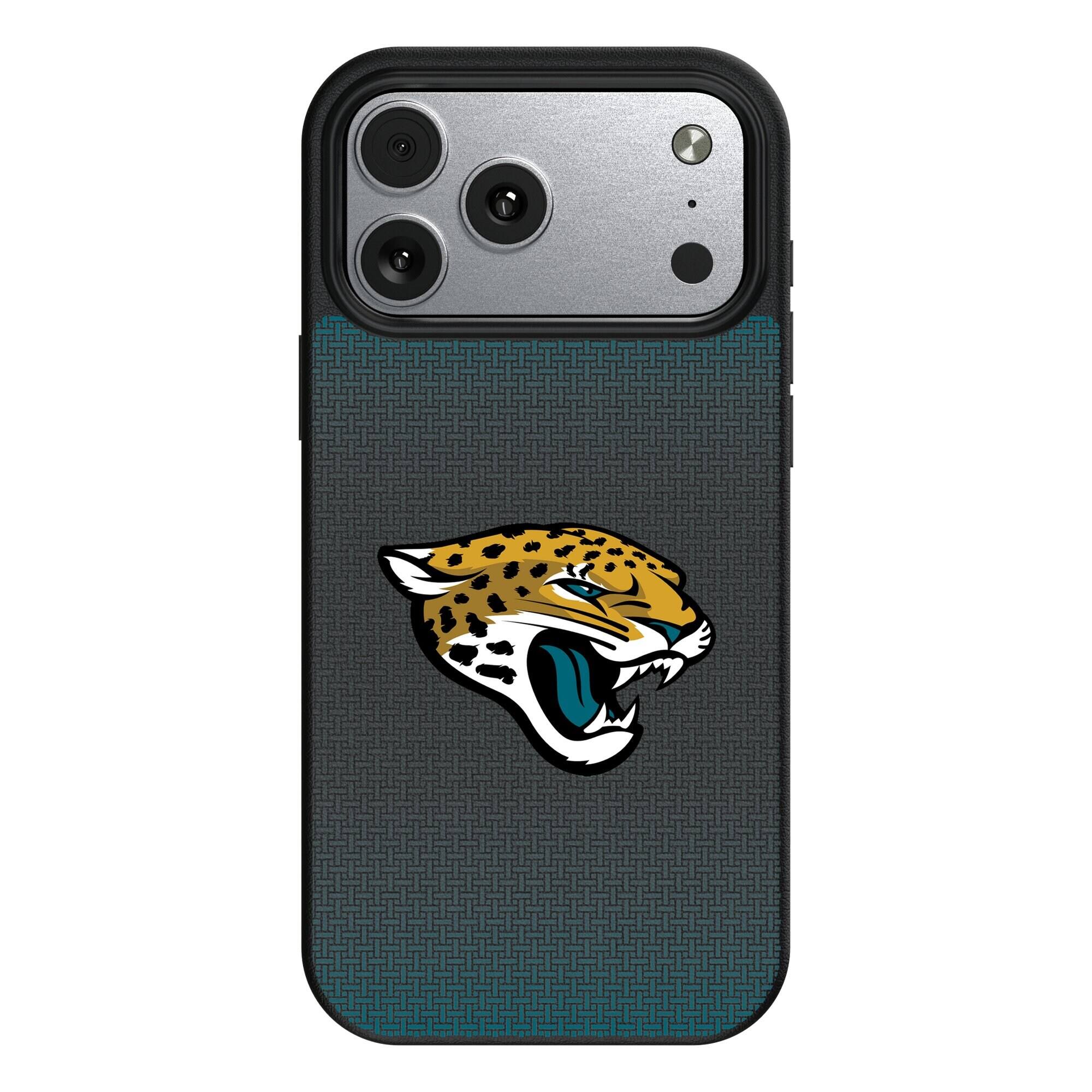 Front. Keyscaper - Linen Logo iPhone Magnetic Bump Case - 17 Pro Max - Black.