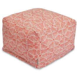 Majestic Home - Ottoman Pouf Charlie Salmon - Pink