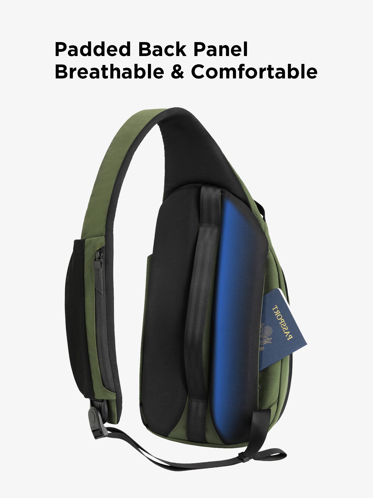 Padded Back Panel Breathable & Comfortable