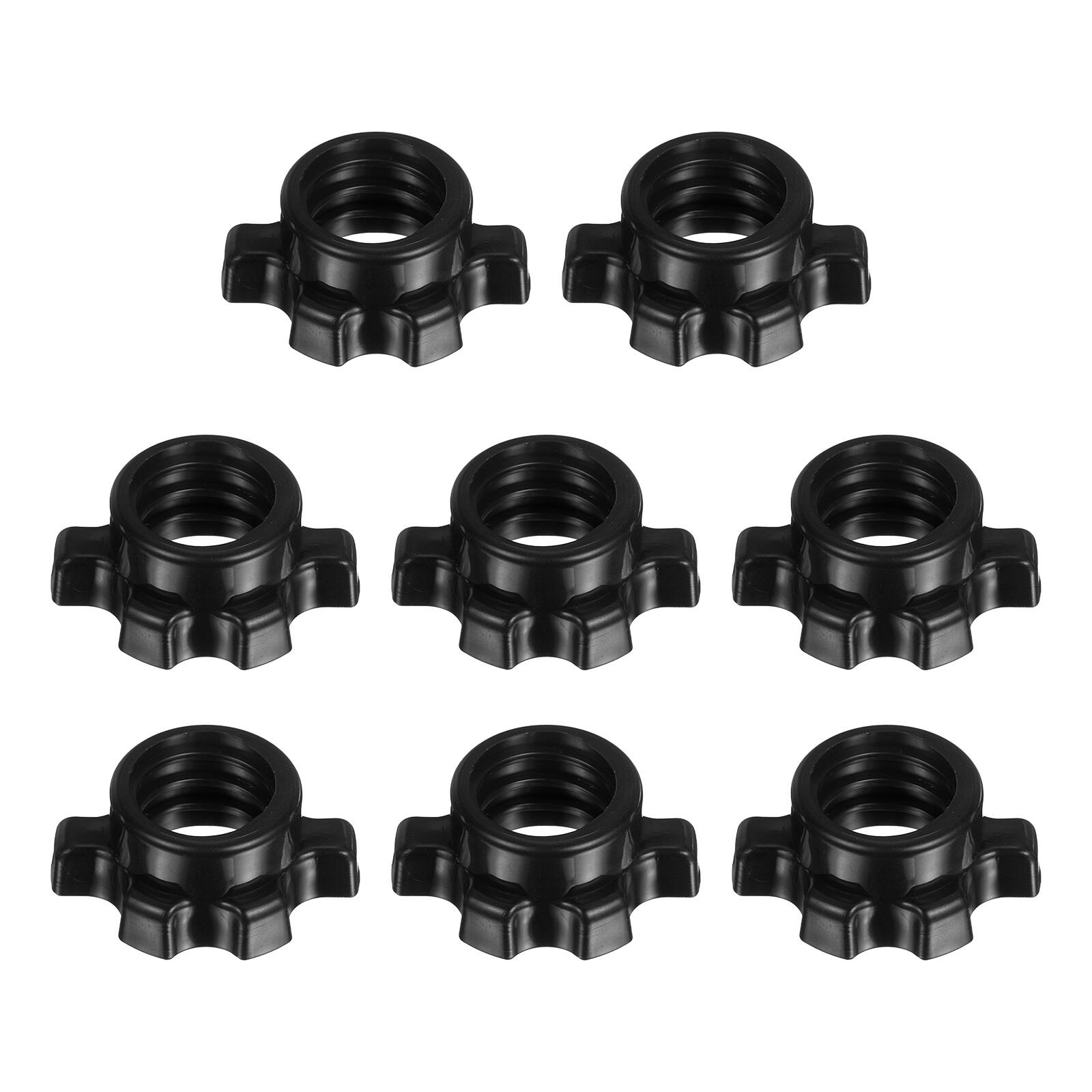 "Unique Bargains - Dumbbell Collars, Barbell Spin Lock Hex Nuts Anti Slip Weight Clip 1"" 8pcs Plastic for 1"" Barbell/Dumbbell - Black" price history on PriceWatchPro