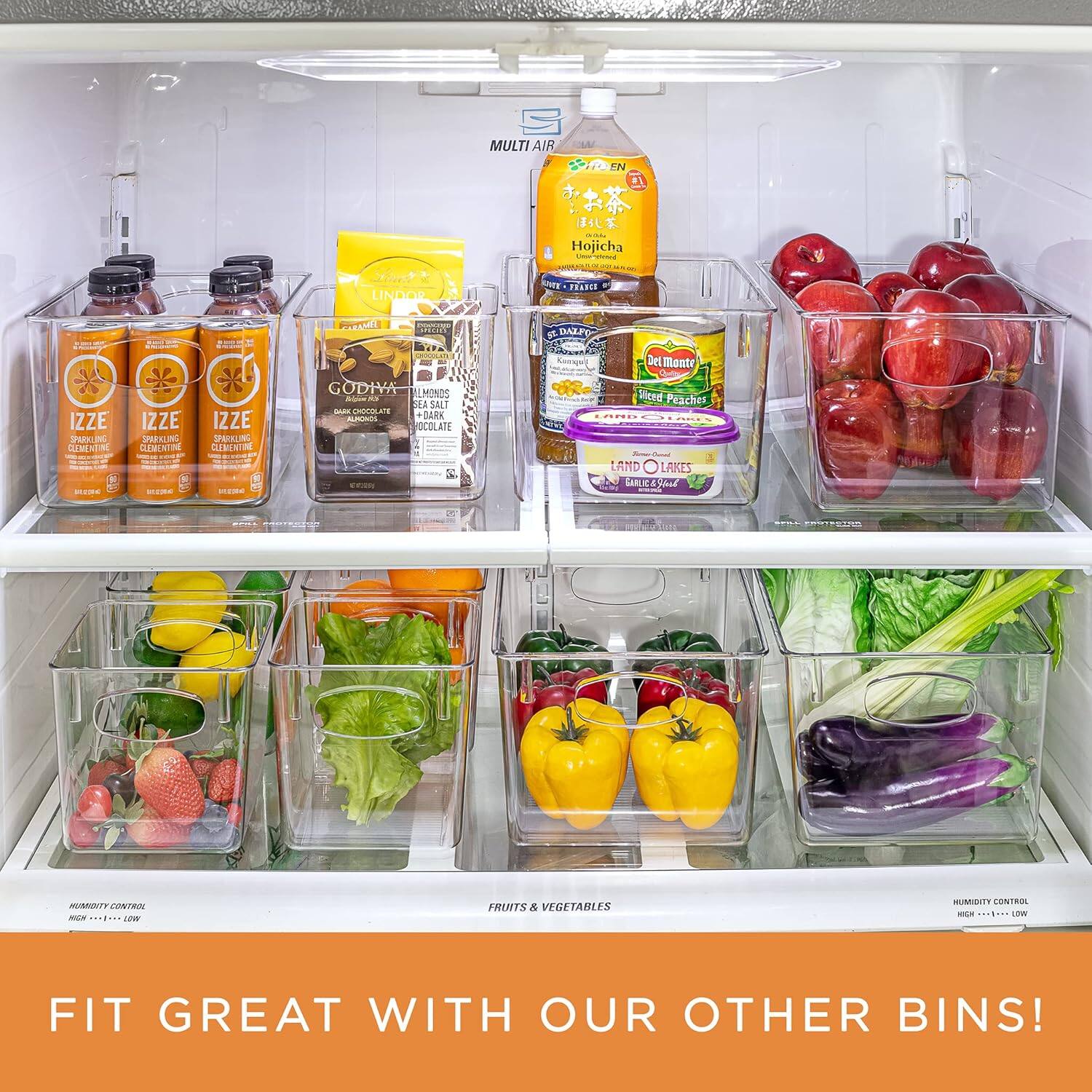S MULTI AIR SITEN FN #  
Hojicha  
TEBES POLTAME DALFO IZZE SUO  
SURENTIN IZZE irores NC CUERENTIN IZZE SPAE GRLNN .....  
GODIVA 7 unene - d. 2LA SAL! - - A + JX VOCOLATE 2 oo Cneage 3et Monte Siced Peaches .......  
LAND LAKES LARLKE Snal n CONTen - wi FREMTS & VEGETARLES MUMIDITY CONTROL K ....  
FIT GREAT WITH OUR OTHER BINS!