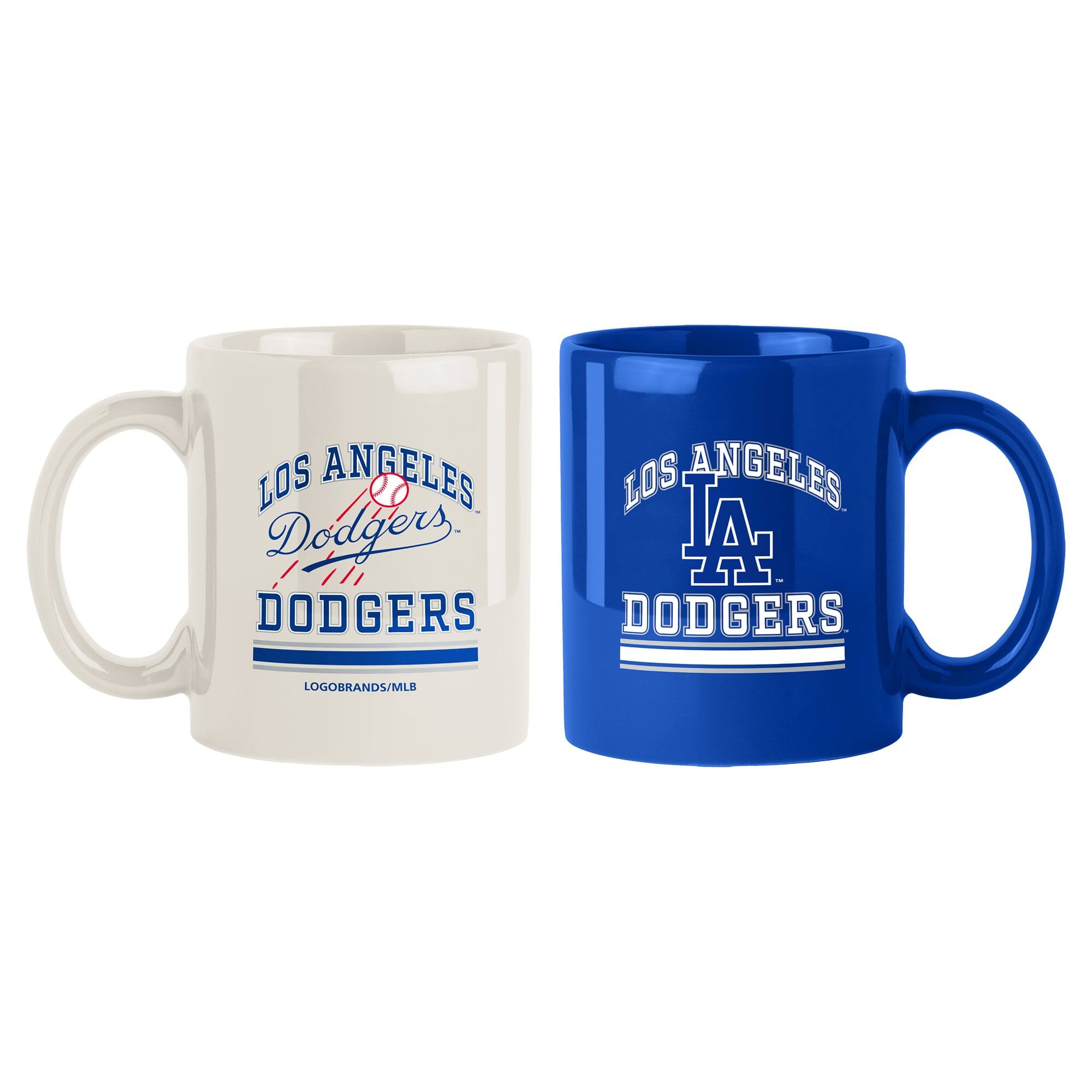 Logo Brands - Los Angeles Dodgers 15oz. Current & Throwback Mug Set - Multicolor price history on PriceWatchPro