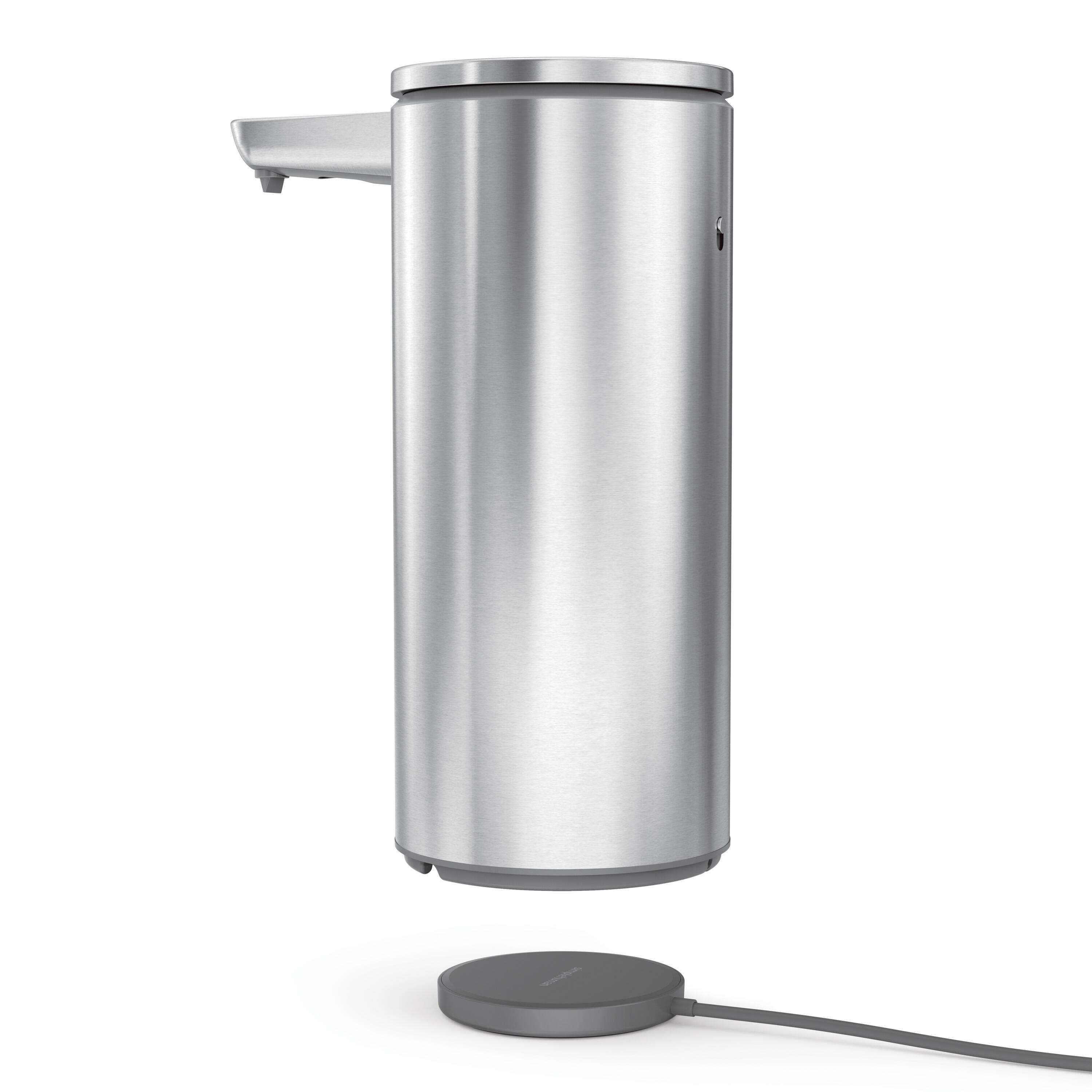 Alt View 4. simplehuman - 14 oz. liquid sensor pump with caddy, high-grade brushed stainless steel - Brushed.