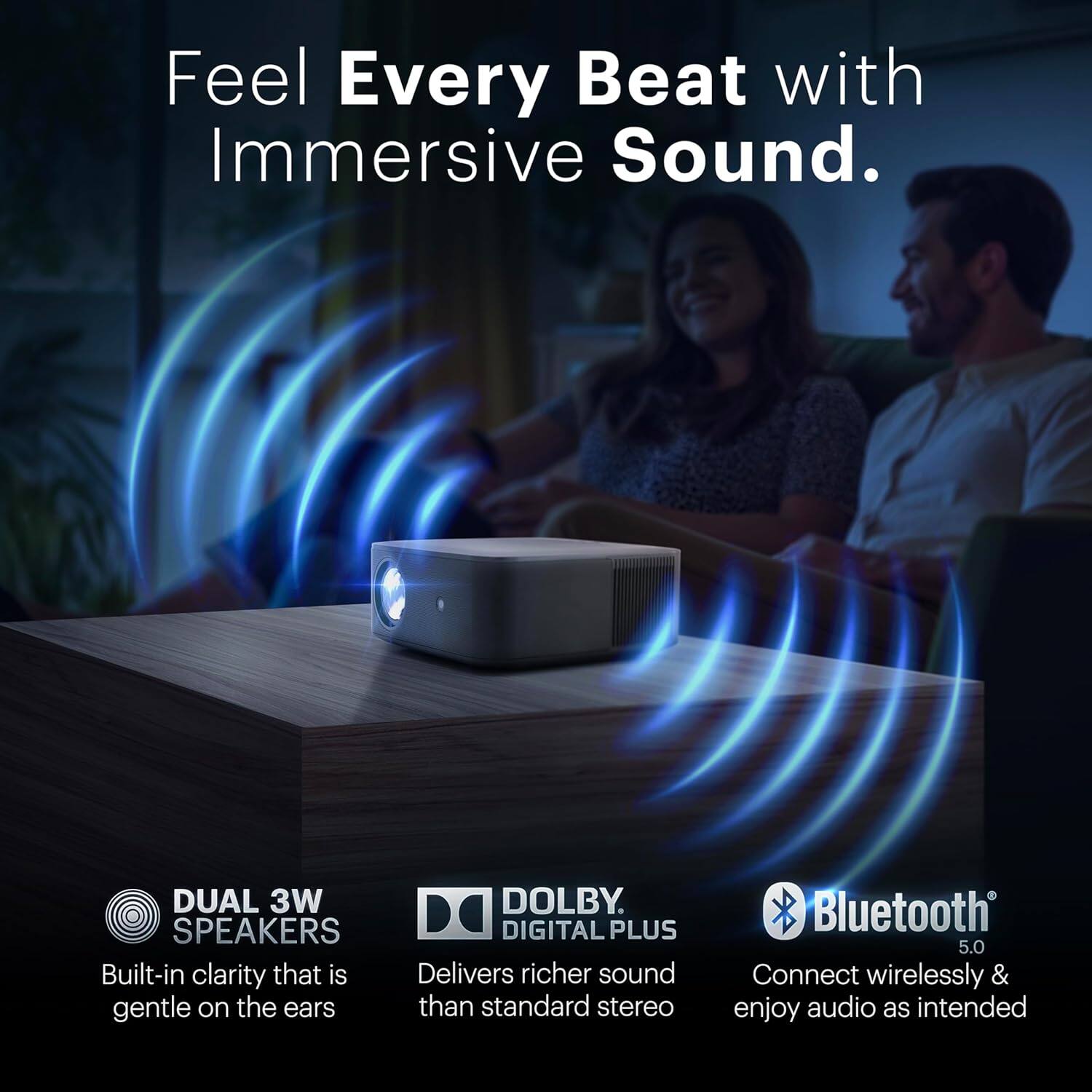 Kodak FLIK X20 Full HD Smart Projector Kit with 100