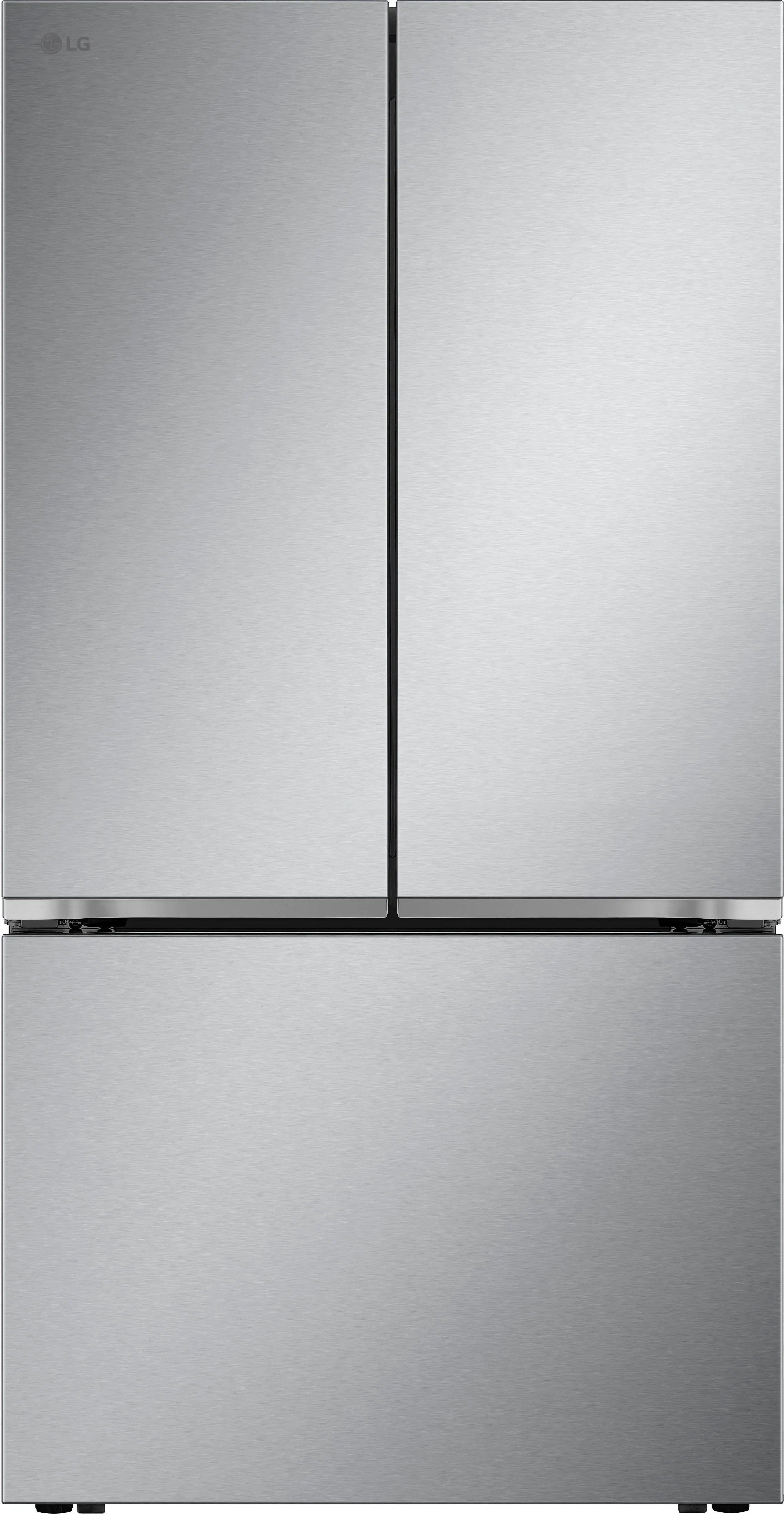 LG - Counter-Depth MAX 26.5 Cu. Ft. French Door Smart Refrigerator with Internal Water Dispenser - Stainless Steel