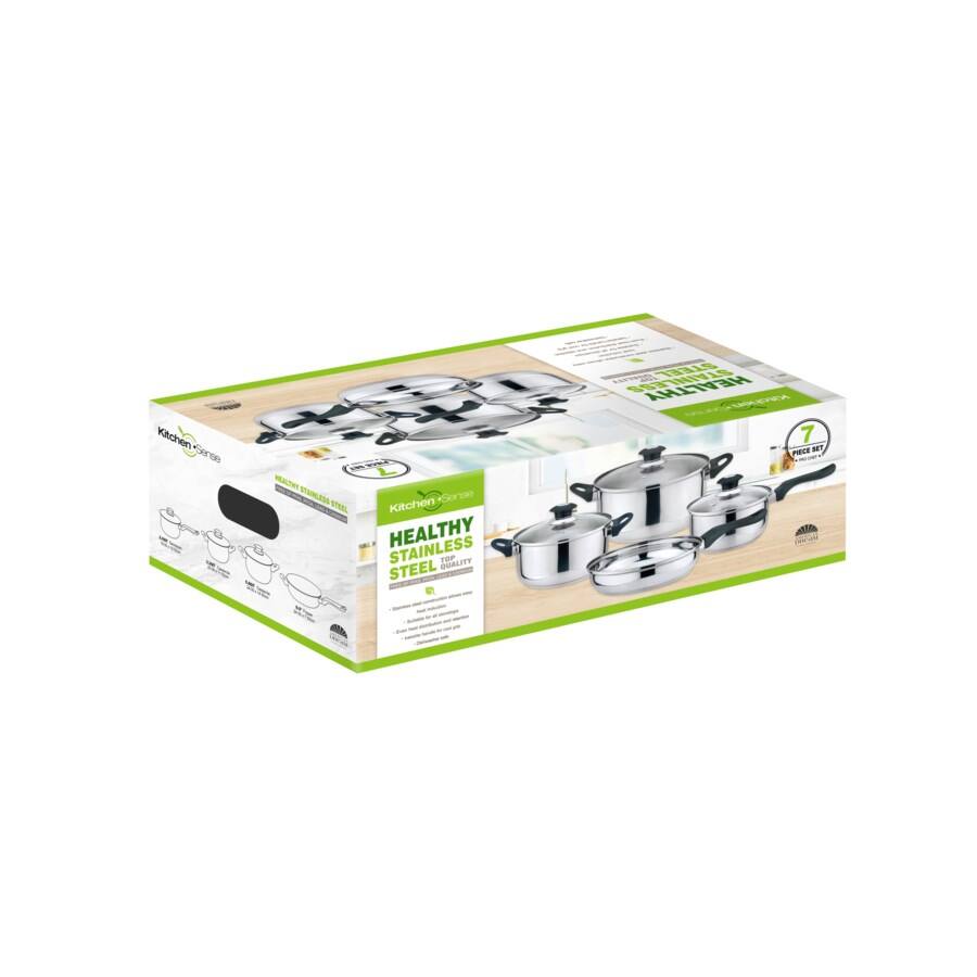 Kitchen Sense Healthy Stainless Steel 7 Piece Set