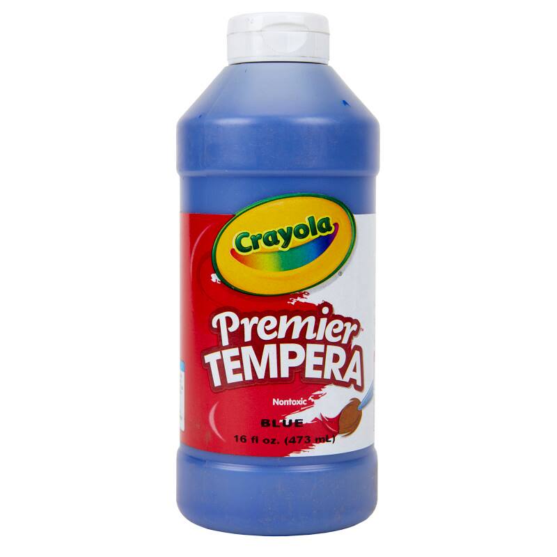Crayola Premier Tempera Nontoxic Blue 16 fl oz. (473 mL)