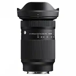 Sigma - 20-200mm f/3.5-6.3 DG Contemporary Lens for Sony E - Black