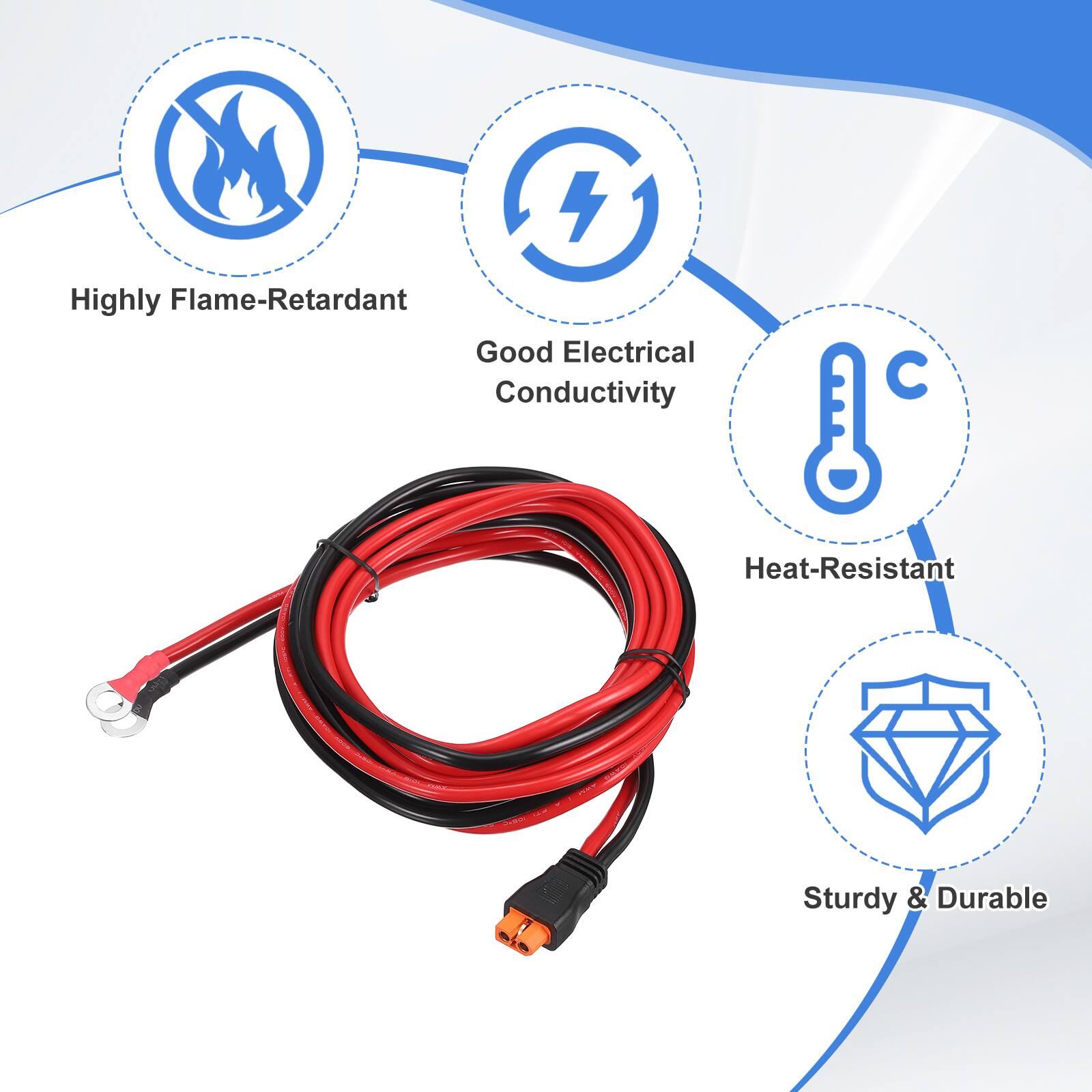 4 Highly Flame-Retardant, Good Electrical Conductivity, Heat-Resistant, Sturdy & Durable
