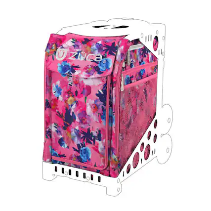Front. Zuca - Zuca Sport Water Resistant Polyester Fabric Romantic Botanic Sport Insert Bag - Multicolor.