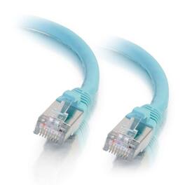 C2G - 757120007494 10-feet CAT6a Ethernet Network Patch Cable - Snagless - Shielded (STP) - 1x RJ-45 Male - 1x RJ-45 Male - 10 - Aqua
