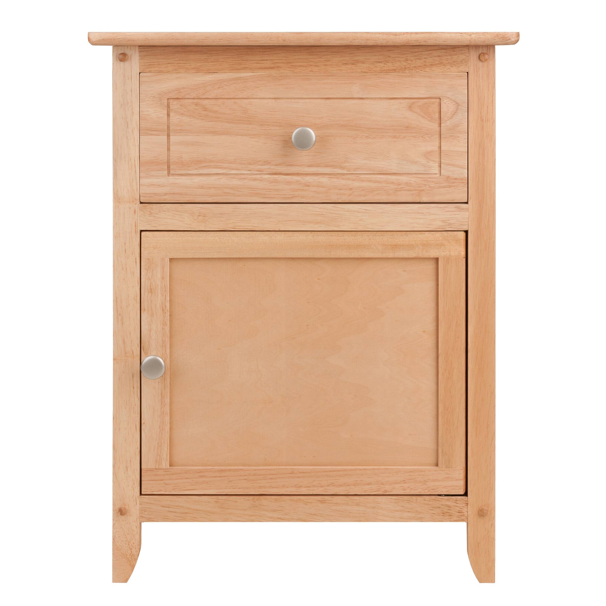 Left. Winsome Wood - Eugene Accent Table, Nightstand - Natural.