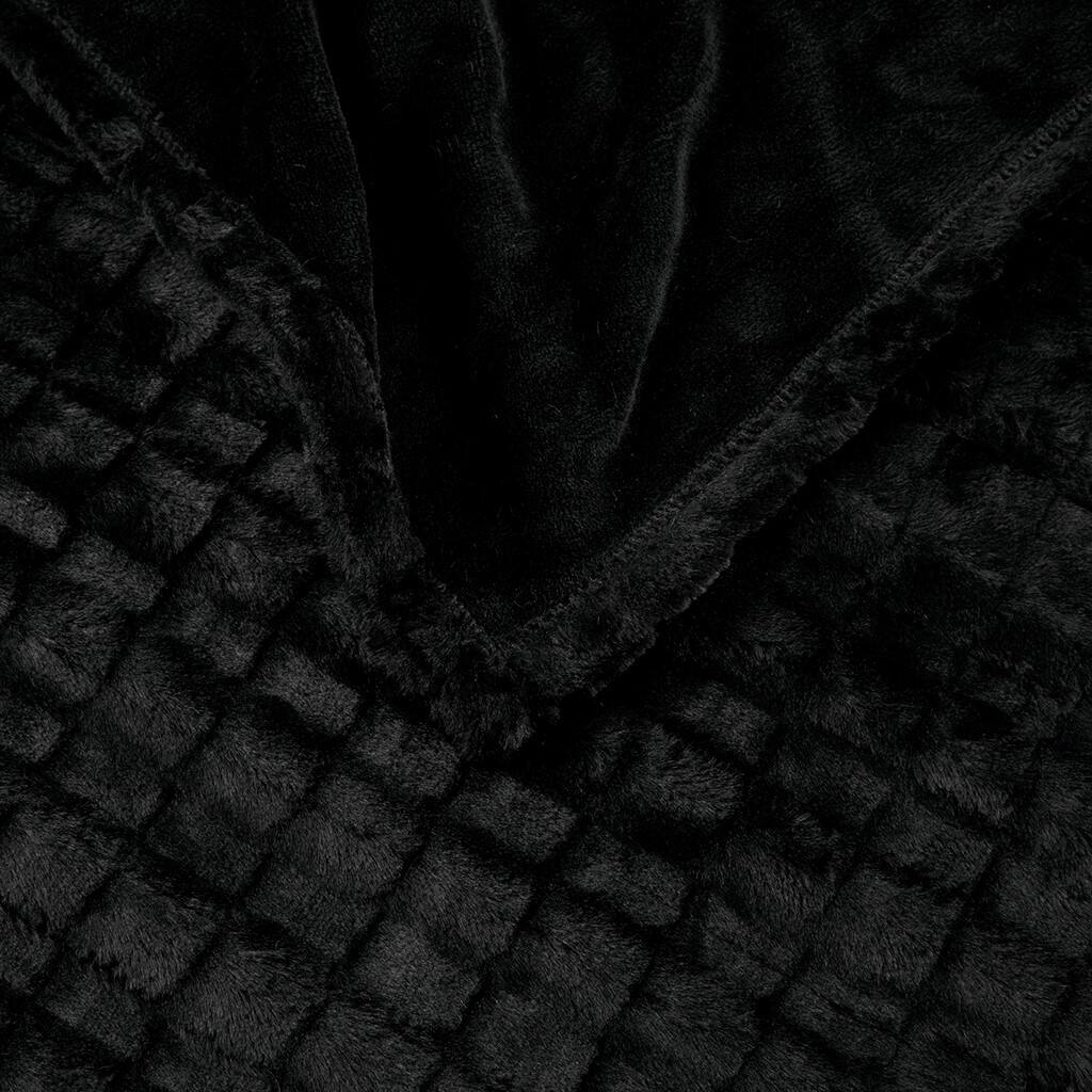 Alt View 5. Gracie Mills - Gracie Mills Brentwood Heated Throw - Black Texture.