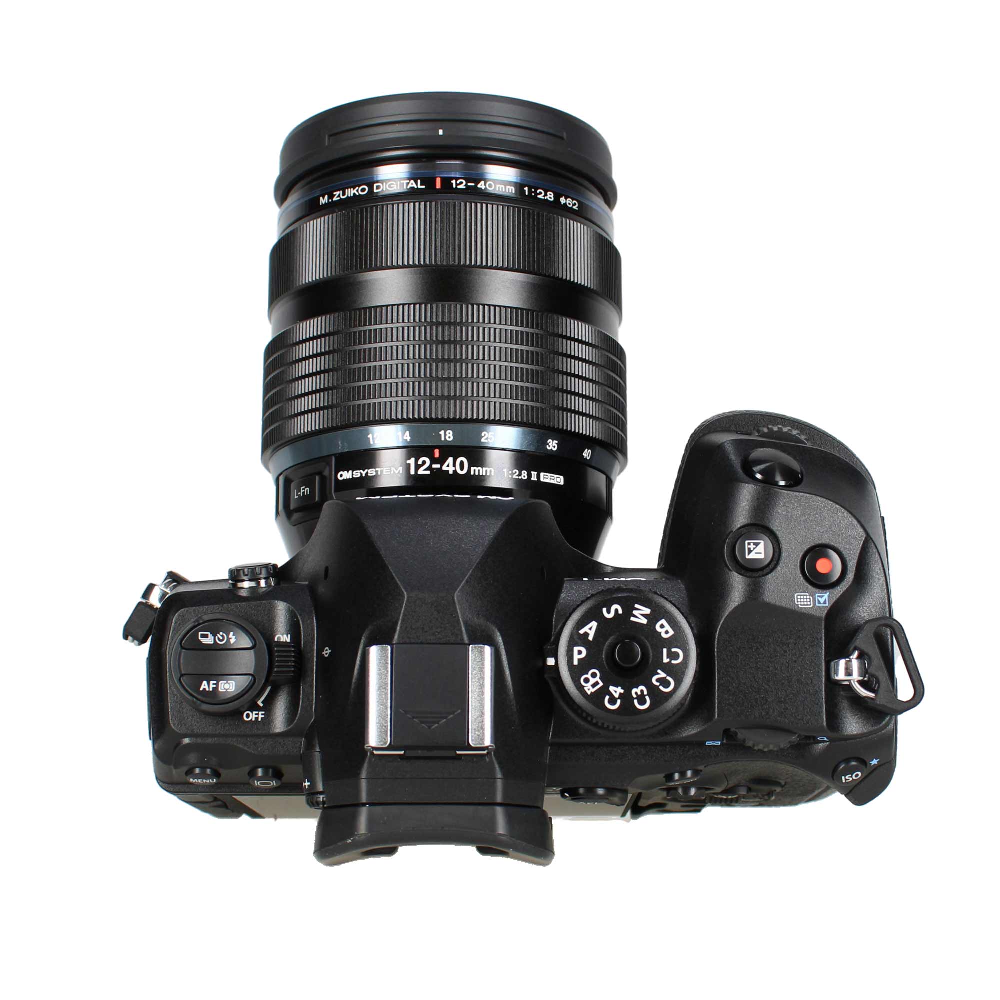 DIGITAL 12-40mm 12-40 M.ZUIKO 1:2.8 +82 12014 14 18 25 1 35 1 OMSYSTEM 12-40 mm 1:2.8 E PAA 1-o e 0S ON AF C OFF S M A B P C1 B8 C2 C4 C3 ISO