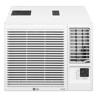 LG - 18,000 BTU 230V Window Air Conditioner - White - Front_Zoom