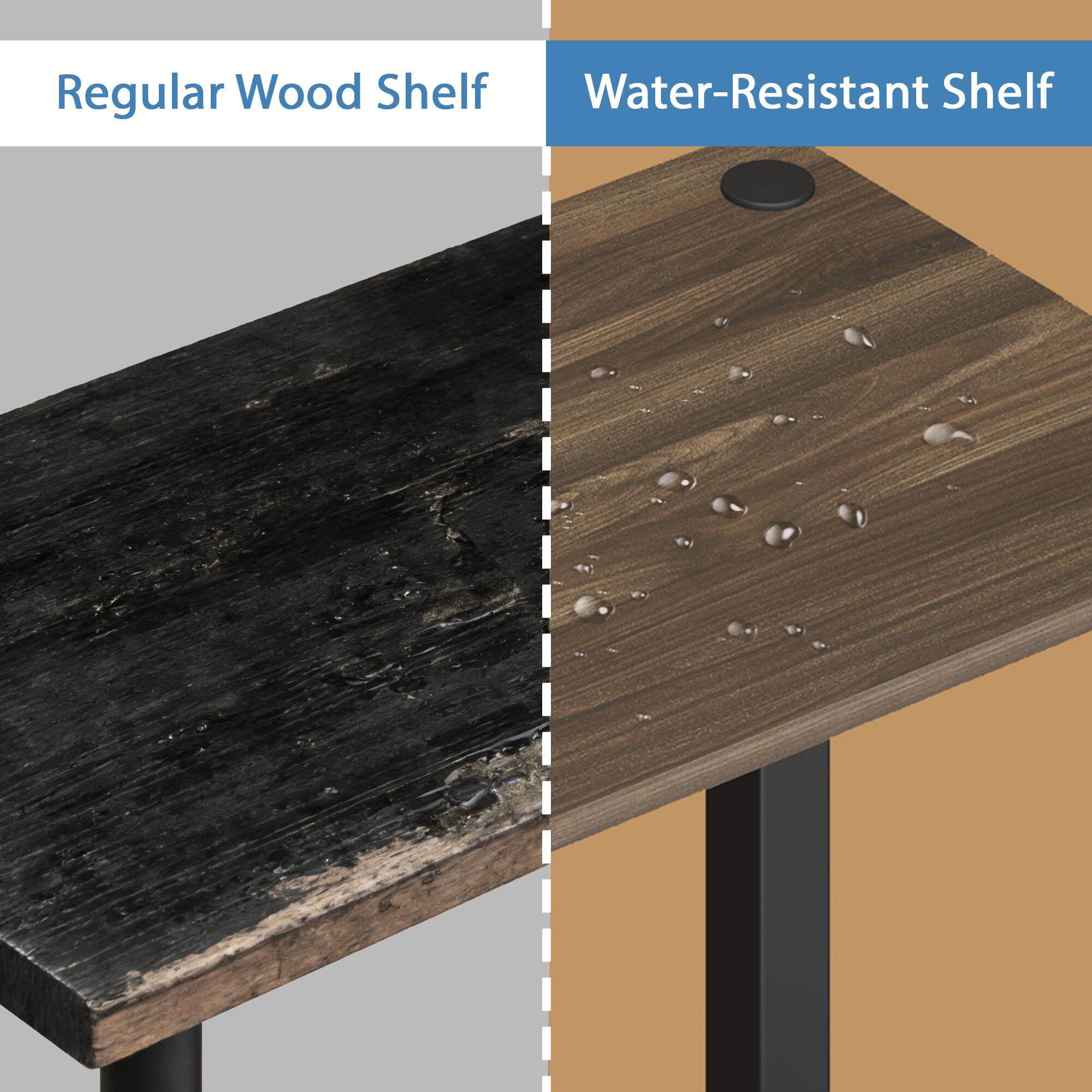 Regular Wood Shelf  
Water-Resistant Shelf