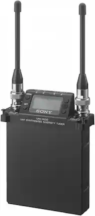 MENU SET POWER ON SONY UHF URX-S03D POWER SYNTHESIZED DIVERSITY TUNER