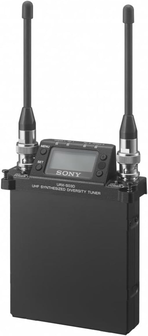 MENU SET POWER ON SONY UHF URX-S03D POWER SYNTHESIZED DIVERSITY TUNER