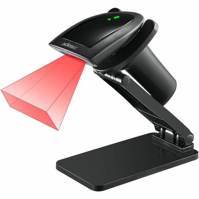 Adesso - NuScan 2900 Bluetooth and Wireless 2D Barcode Scanner - Wireless Connectivity - 2D, 1D - CMOS - Bluetooth - Unknown