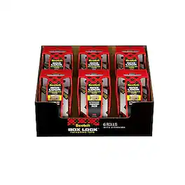 Scotch - Box Lock 1.88" Packing Tape Dispenser, 6/Pack (1956) - Clear